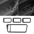 Car Carbon Fiber Window Lift Panel Decorative Sticker for Volkswagen Golf 7 2013-2017, Left Drive, Window Lift Panel