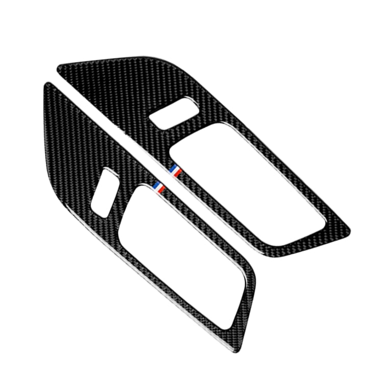 2 PCS Car USA Color Carbon Fiber Door Inner Handles Decorative Sticker for Ford Mustang 2015-2017, Door Inner Handles