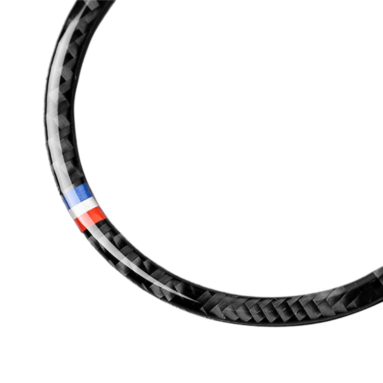 2 PCS Car USA Color Carbon Fiber Horn Ring Decorative Sticker for Ford Mustang 2015-2017, Horn Ring