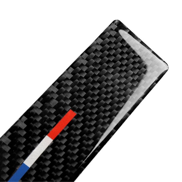 2 PCS Car USA Color Carbon Fiber Central Control Decorative Sticker for Ford Mustang 2015-2017, Central Control
