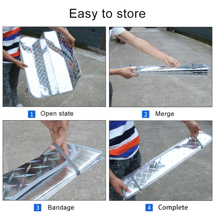 Sun Shade Hatchback Car Windshield Visor Cover Block Front Window Sunshade UV Protect, Size: 130 x 70cm, 130*70cm