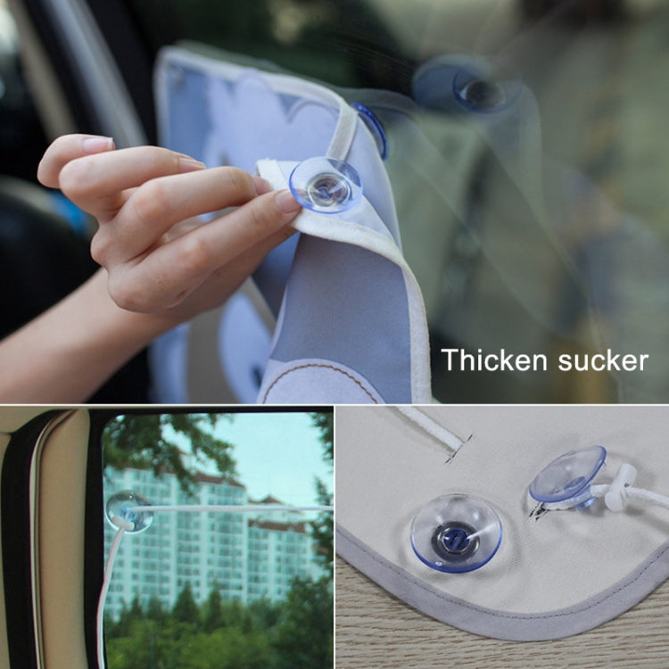 Car Large Rear Window Sunscreen Insulation Window Sunshade Cover, Size: 70*50cm, Magic World, Moon Baby, Waterpark, House, Mustache, Rocket, Little Pirate, Small Cloud, Camping, Happy Time, Pink Bus, Happy School Bus