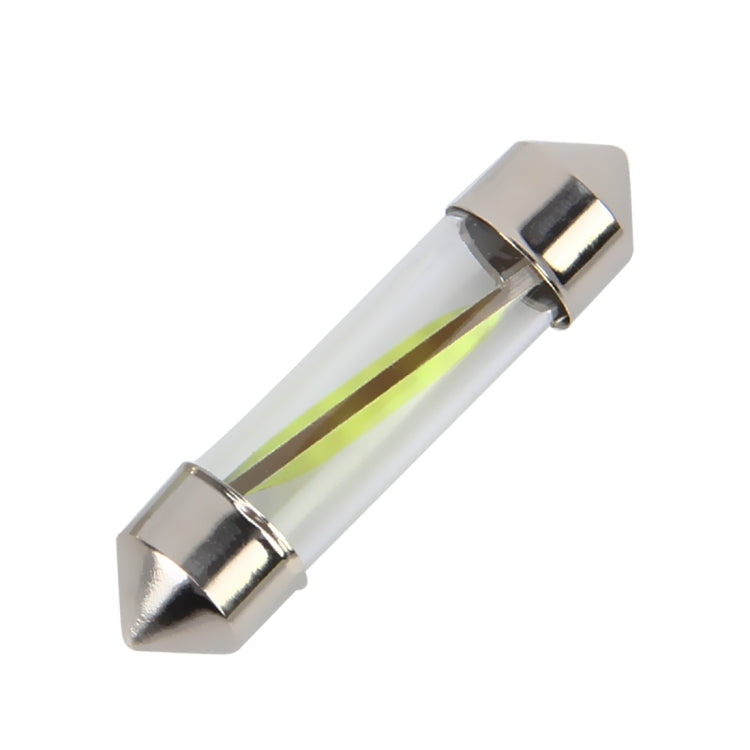 10 PCS 39mm 1W 6000K White Light Car Dome Lamp License LED Reading Light, DC 12V, 39mm