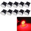 10 PCS T20/7443 Car Auto Lamp 1.2W 22-SMD 1206 LED Bulbs Brake Light, T20/7443 Red Light, T20/7443 Yellow Light