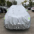 PEVA Anti-Dust Waterproof Sunproof SUV Car Cover with Warning Strips, 207inch (XXL)