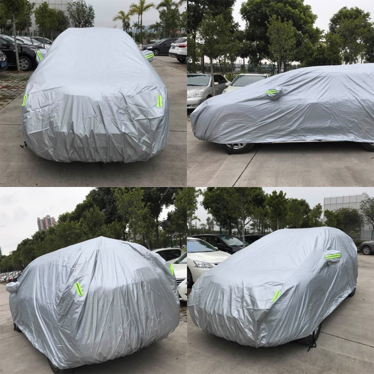 Outdoor Universal Anti-Dust Sunproof SUV Car Cover with Warning Strips, 207inch (XXL)
