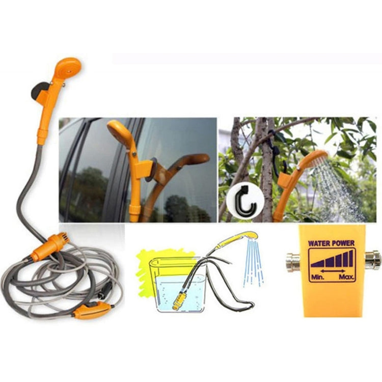 DC 12V Taking Shower Washing Car Washing Dish Water Power Adjustable Automobile Shower Set with 2m Plastic Hose, 2m