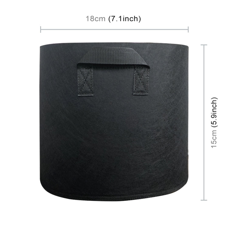1 Gallon Planting Grow Bag Thickened Non-woven Aeration Fabric Pot Container with Handle, 1 Gallon