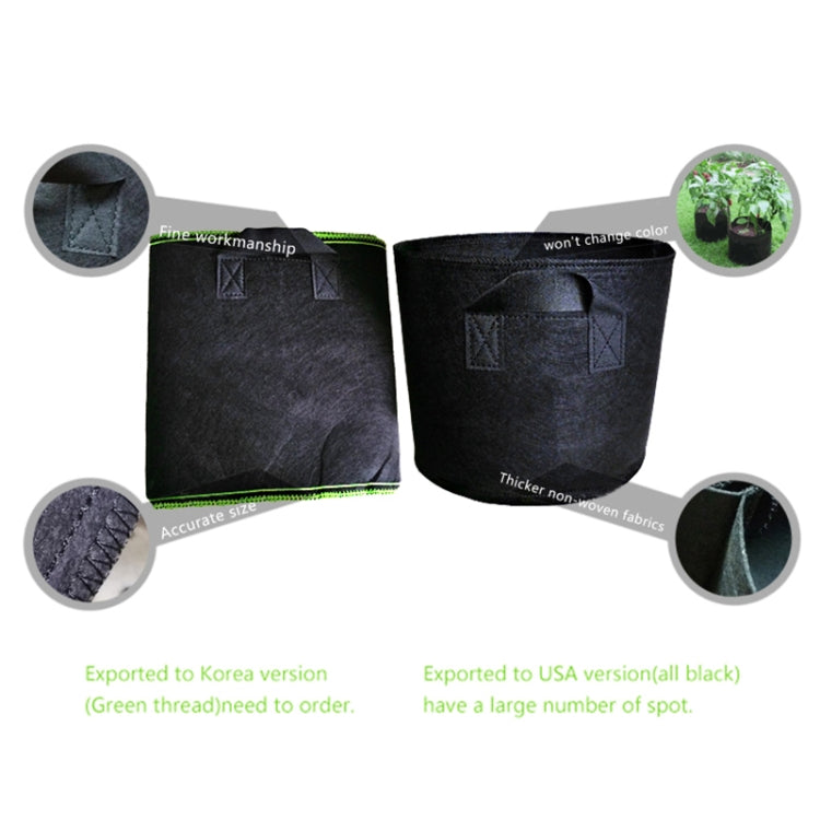 1 Gallon Planting Grow Bag Thickened Non-woven Aeration Fabric Pot Container with Handle, 1 Gallon