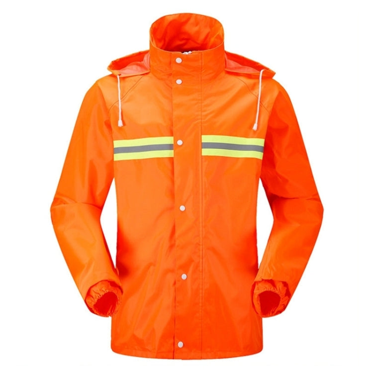 Adult Split Reflective Raincoats Rain Pants Cleaners Waterproof Clothes Labor Insurance Safety Sanitation Suits, Size: 2XL, Size: 2XL