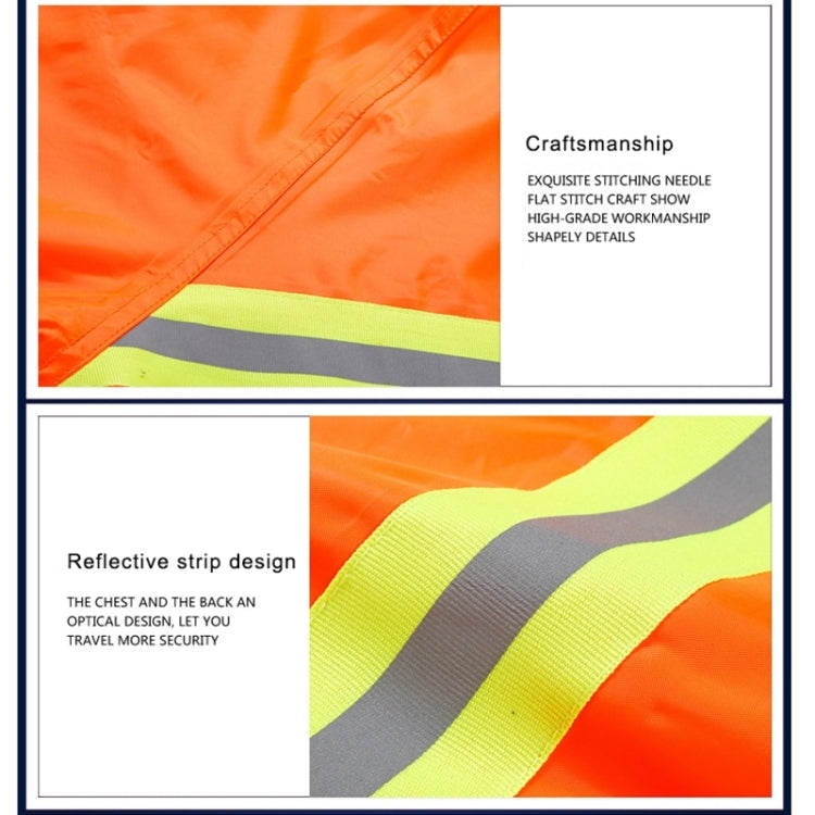 Adult Split Reflective Raincoats Rain Pants Cleaners Waterproof Clothes Labor Insurance Safety Sanitation Suits, Size: M