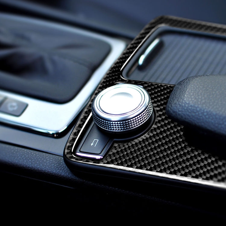 Car Carbon Fiber Right Drive Gear Position Panel Decorative Sticker for Mercedes-Benz W204 2007-2013 / W212 2010-2012, Right Drive Gear Position (W212)