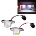 2 PCS DC 12V 2W 120LM 6000K LED License Plate Light 18-SMD 3528 Bulbs Lamps for Honda JAZZ(FIT) 02-17, Odyssay 08-17, Stream 01-05, CR-V 07-17, For Honda JAZZ(FIT)
