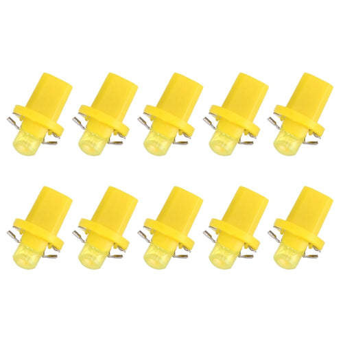 10 PCS 0.4W B8.5 Wedge Instrument Panel COB LED Light Dashboard Gauge Cluster Indicator Lamp Bulb, 0.4W B8.5
