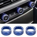 3 PCS Car Aluminum Alloy Air Conditioner Knob Case for Honda Tenth Generation Accord, For Honda Tenth Generation Accord(Blue), For Honda Tenth Generation Accord(Red)
