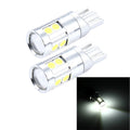 2 PCS T10 5W 8 SMD-3030 LED Car Clearance Lights Lamp, DC 12V, 8 SMD-3030 LEDs, T10+5W Red Light