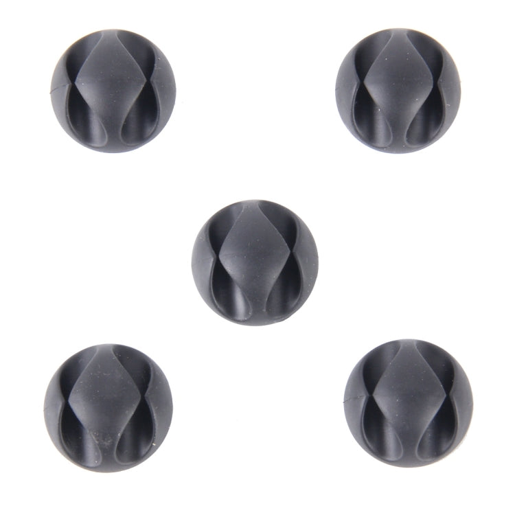 5 PCS Double Hole Cable Clips, Cable Management System and Cord Organizer Solution, 5 PCS Double Cable Clips(Black)