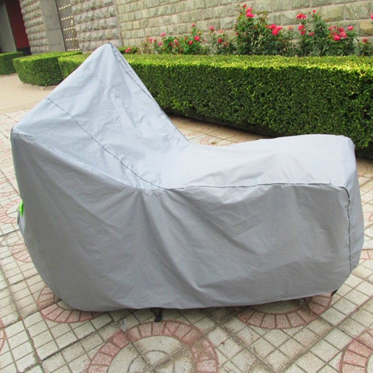 Outdoor Universal Anti-Dust Sunscreen Waterproof Electric Bike And Bike Aluminum Film Flocking Cover with Warning Strips, Fits Bike up to 1.7m(67 inch) in Length, L Size: 183x89x122cm, L: 183x89x122cm