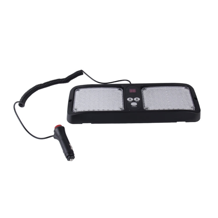 High qulaity DC 12V,9W LED Waterproof Car Sunshade Yellow Light Warning Lights Strobe Emergency Lights Flashing Light with 12 Kinds Flash Patterns, Yellow