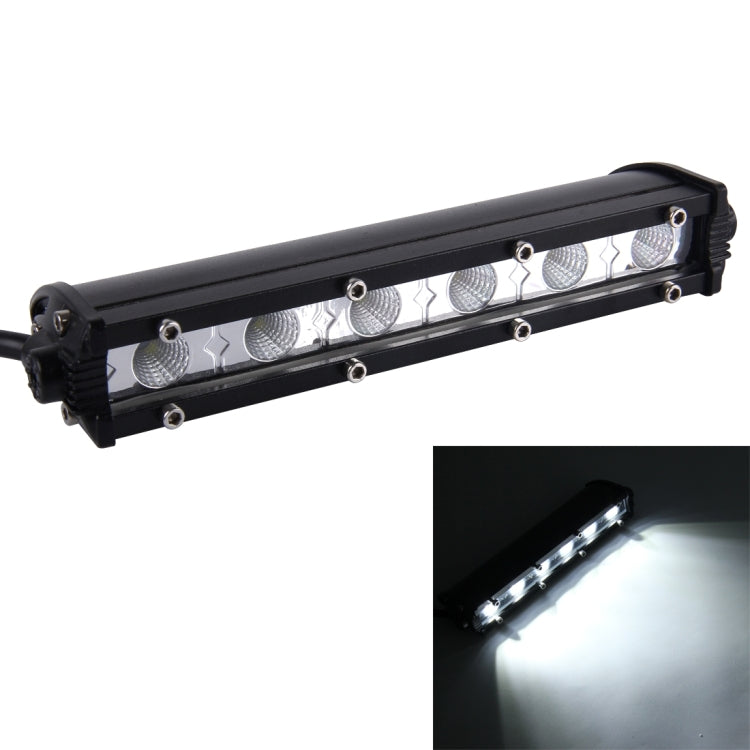 DC 10-30V 18W 2300LM 6500K Waterproof Vehicle Car Boat Marine External Work Lights Emergency Lights 60 Degrees Adjustable Flood Light LED Car Bulbs with 6 Intense CREE LED Lights, Flood Light+18W