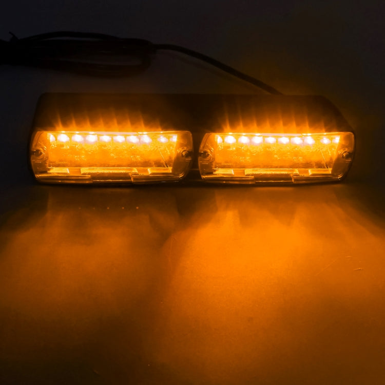 DC 12V 4.2W 16LEDs Crystal Lamp Beads Car Windshield Warning Lamp 18 Flash Patterns(Adjustable) , CMS5390BL, CMS5390LR, CMS5390RL, CMS5390WL, CMS5390WY, CMS5390YL