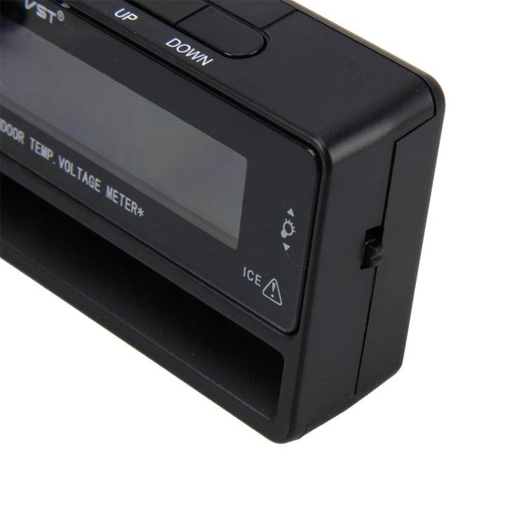 Digital Car Thermometer Voltage Meter Luminous Clock Tester Detector Multi-function Car Digital Clock with Thermometer and Automotive Voltmeter, Thermometer Voltage Meter
