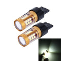 2 PCS 7440 15W 1300LM 6500K 28 SMD-3030 LED Car Brake Lights Turn Light, DC 12V, 7440
