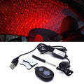 5V Roof Ceiling Decoration Red Light Star Night Lights Starry Sky Atmosphere Lamp Projector with Remote Control, Starry Sky/Remote Control