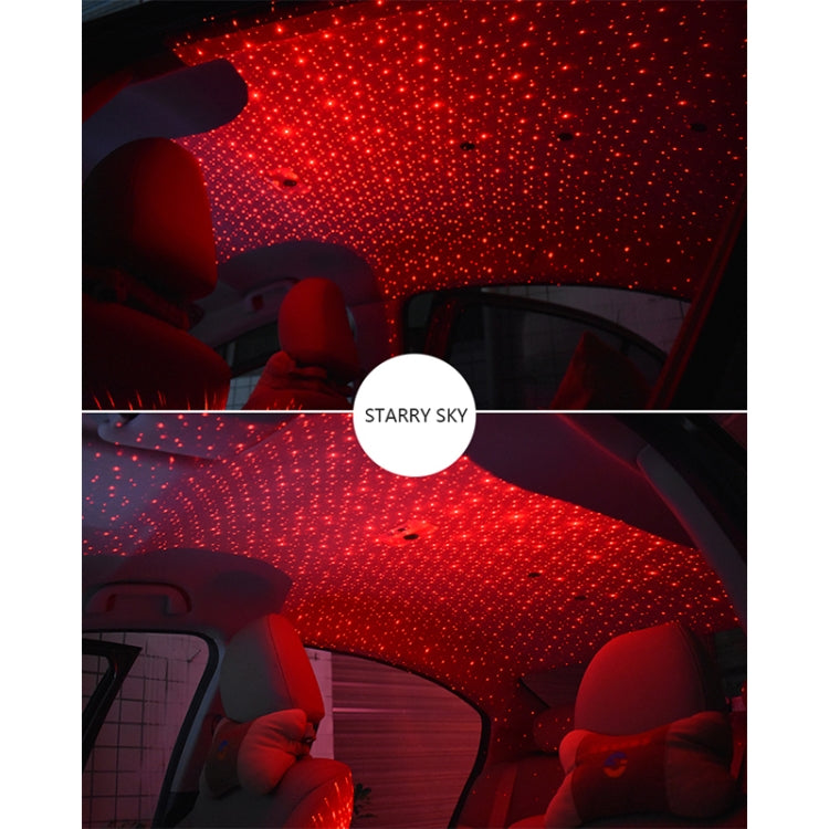 5V Roof Ceiling Decoration Red Light Star Night Lights Starry Sky Atmosphere Lamp Projector with Remote Control, Starry Sky/Remote Control