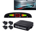 Car Voice Prompt Reverse Backup Radar System - Premium Quality 4 Parking Sensors Car Reverse Backup Radar System with LCD Display, Backup Radar System