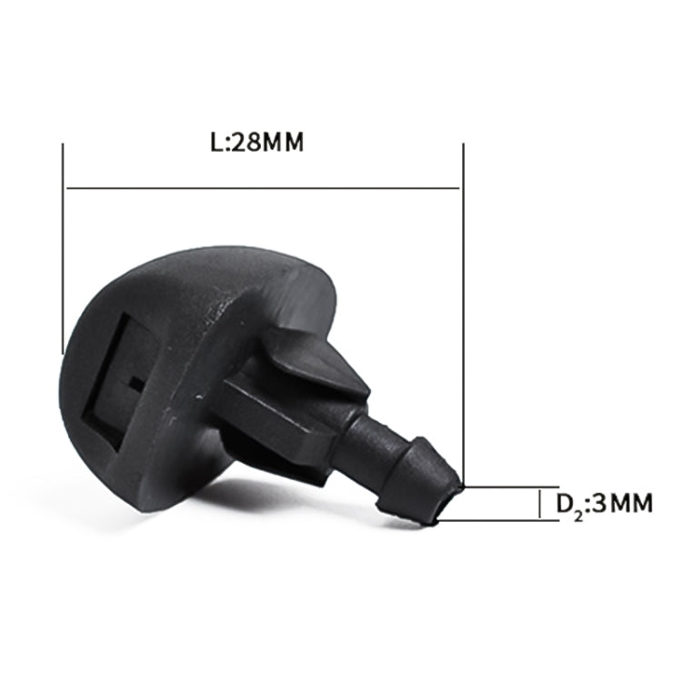 2 PCS Windshield Washer Wiper Jet Water Spray Nozzle 6438V8 for 1993-2007 Peugeot 207 / 306 / 307, For 1993-2007 Peugeot 207 / 306 / 307