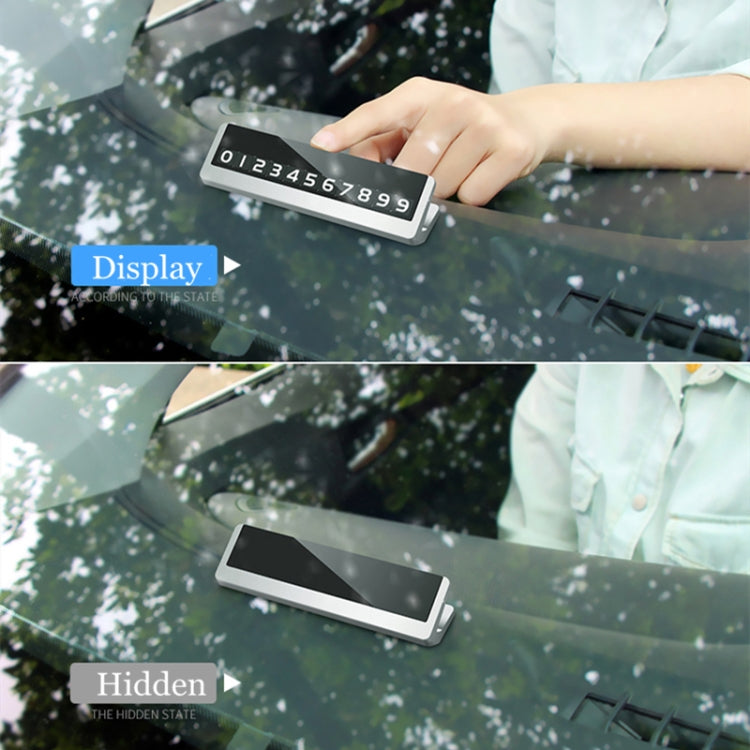 Creative Temporary Parking Card Car Sticker, Parking Card Car Sticker (Grey), Parking Card Car Sticker (Silver)