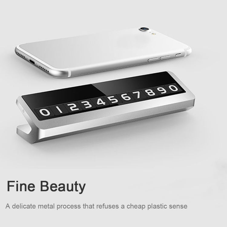 Creative Temporary Parking Card Car Sticker, Parking Card Car Sticker (Grey), Parking Card Car Sticker (Silver)