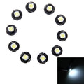 10 PCS 0.5W T4.7 Wedge Instrument Panel LED Light Dashboard Gauge Cluster Indicator Lamp Bulb, 0.5W T4.7