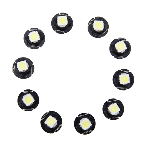 10 PCS 0.5W T4.7 Wedge Instrument Panel LED Light Dashboard Gauge Cluster Indicator Lamp Bulb, 0.5W T4.7