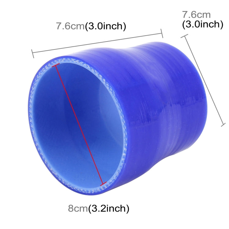 Universal Car Air Filter Diameter Intake Tube Constant Straight Tube Hose Diameter Variable Hose Connector Silicone Intake Connection Tube Turbocharger Silicone Tube Rubber Silicone Tube, Inner Diameter: 76-80mm, 76-80mm