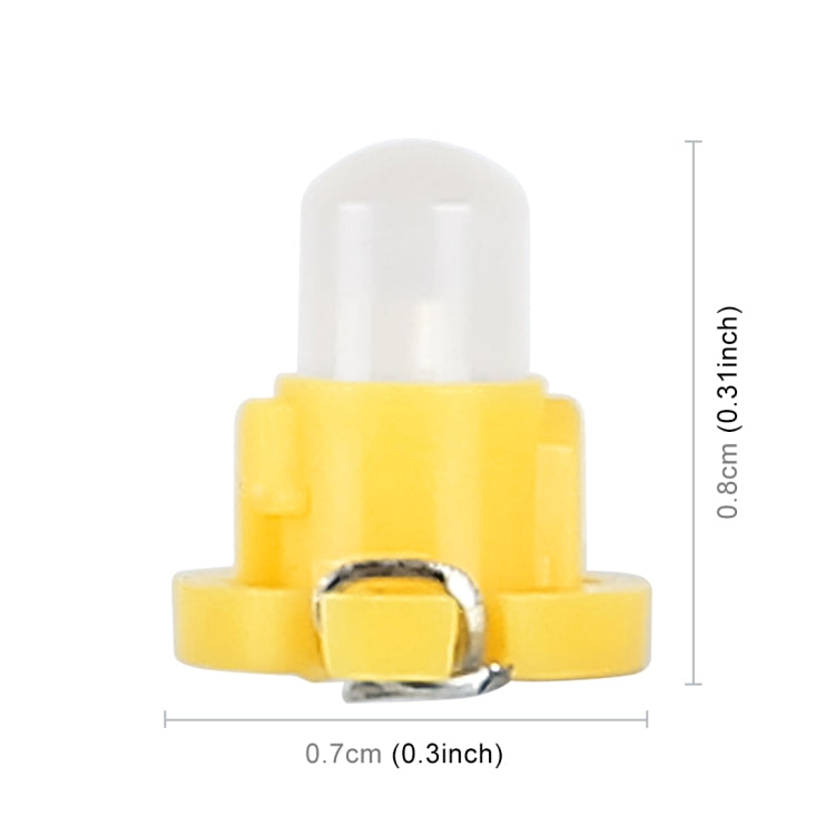 10PCS 2W T4.2 Wedge Instrument Panel LED Light Dashboard Gauge Cluster Indicator Lamp Bulb, 2W T4.2, T4.2