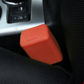 Safe Rubber Car Seat Belt Clips Locking Buckles Protective Cover, Orange, Green, Blue, Red, Yellow, Black