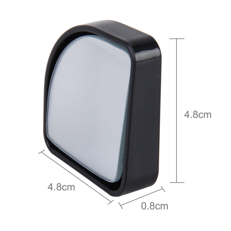 3R-015 2 PCS Car Blind Spot Rear View Wide Angle Mirror, Diameter: 5cm, 3R-015 (Black)