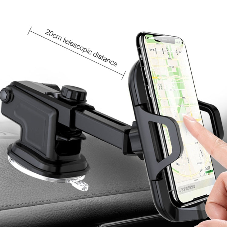 Multi-function Vehicle Navigation Frame Suction Cup Car Mount Phone Holder, Suction Cup Mount Phone Holder (Black)
