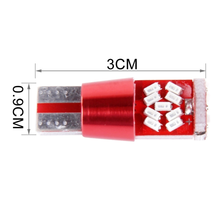 2 PCS T10 5W 27 SMD-3014 LEDs Car Clearance Light Lamp, DC 12V, 27 SMD-3014 LEDs, T10+5W Blue Light