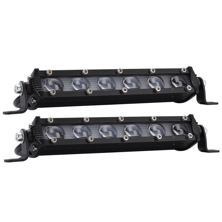 2 PCS 8 inch 18W 6000K IP67 1800ML Car Boat Marine Work Lights Spotlight LED Bulbs, DC 9-30V, 8 inch