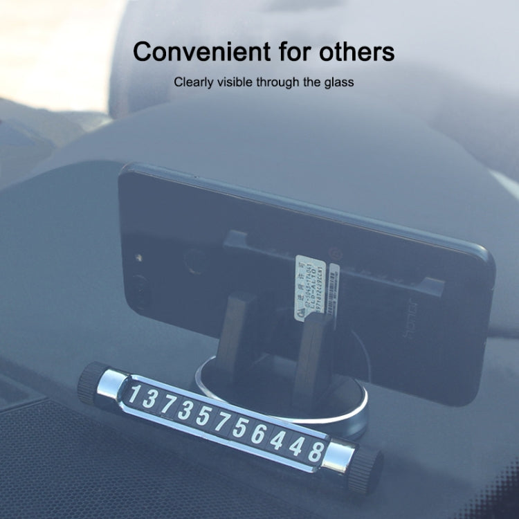 Multi-function Car Instrument Panel Mobile Phone Holder Temporary Parking Card