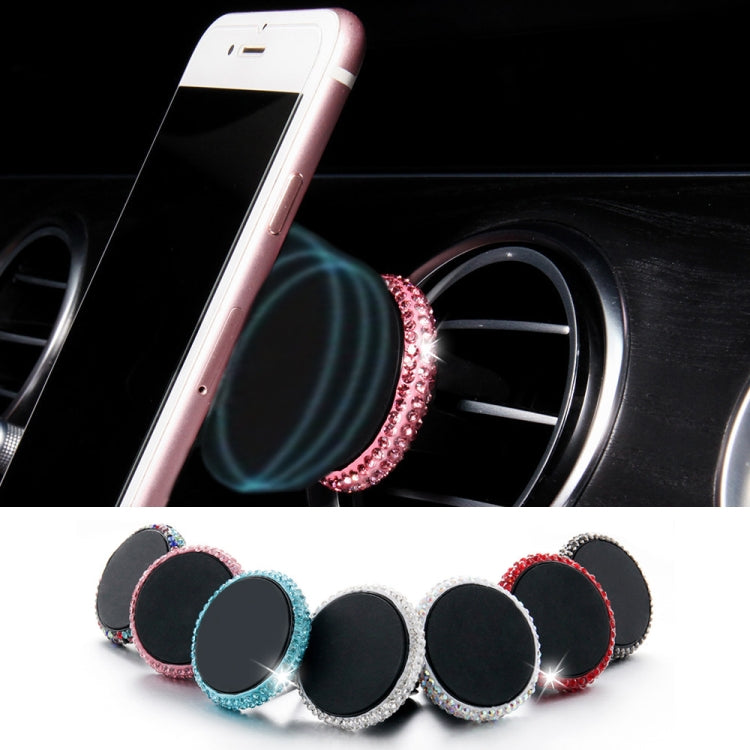 Car Diamond Magnetic Air Outlet Mobile Phone Holder, Air Outlet Holder (Colourful White), Air Outlet e Holder(Colour), Air Outlet Holder(Pink)