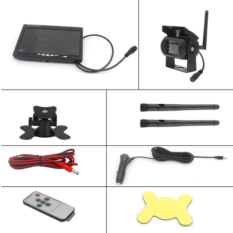 PZ-607-W1-A Wireless Single Cameras Rear View Camera Infrared Night Vision Rear View Parking Reversing System, PZ-607-W1-A
