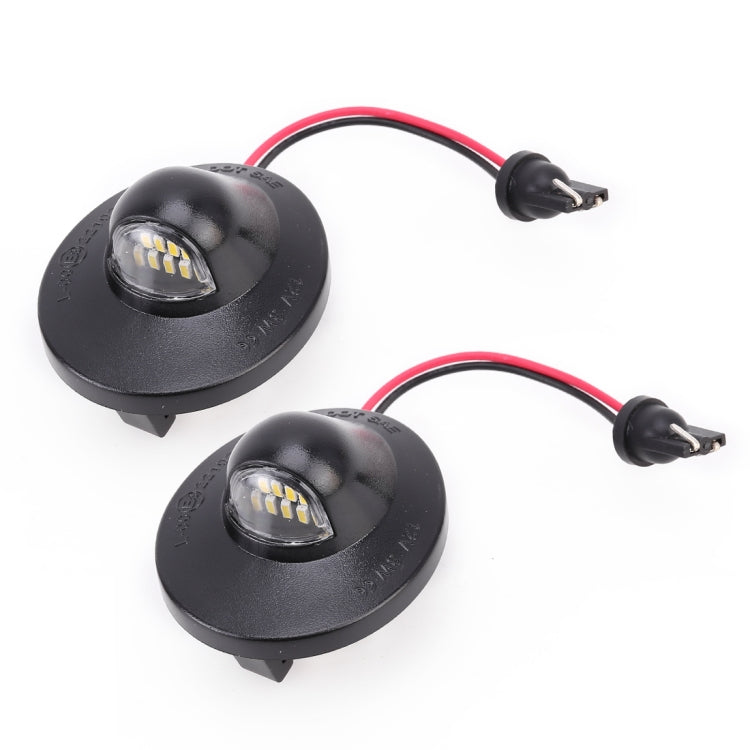 2 PCS DC 12V 3W 150LM 6000K LED License Plate Light 9LEDs SMD-4014 Bulbs Lamps for Ford Raptor F150, For Ford Raptor F150
