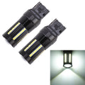 2 PCS T20 / 7443  DC9-16V / 8.2W(H) 2.7W(L) / 6000K / 655LM Car Auto Brake Lights 66LEDs SMD-2016 Lamps, 7443