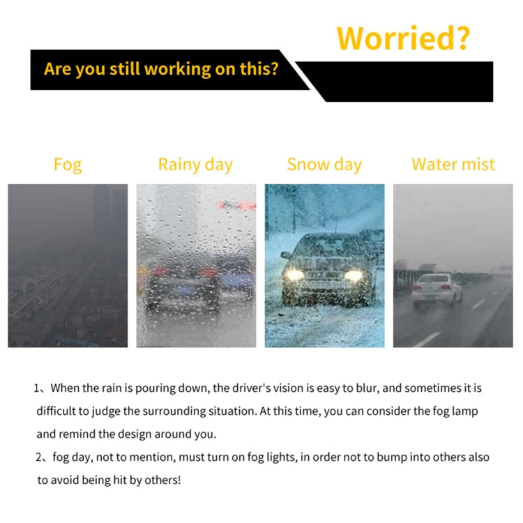 2 PCS 9005 DC9-16V / 8.2W / 6000K / 655LM Car Auto Fog Light 66LEDs SMD-2016 Lamps, 9005