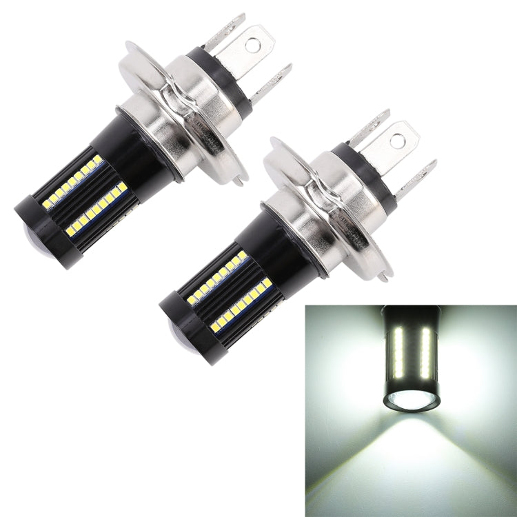 2 PCS H4 DC9-16V / 8.2W(H) 2.7W(L) / 6000K / 655LM Car Auto Fog Light 66LEDs SMD-2016 Lamps, H4