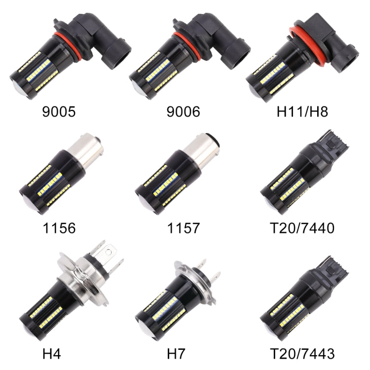 2 PCS H4 DC9-16V / 8.2W(H) 2.7W(L) / 6000K / 655LM Car Auto Fog Light 66LEDs SMD-2016 Lamps, H4